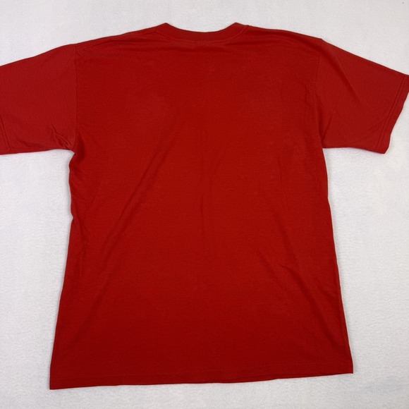 Vintage VeggieTales Bob the Tomato T-Shirt Red Big Face Gildan Men's Large L - Picture 6 of 6